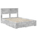 Cadru de pat cu sertar cu headboard cu depozitare Lemn compozit - WALTI WALTI