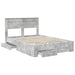 Cadru de pat cu sertar cu headboard cu depozitare Lemn compozit - WALTI WALTI