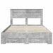 Cadru de pat cu sertar cu headboard cu depozitare Lemn compozit - WALTI WALTI