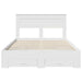 Cadru de pat cu sertar Alb 140 x 200 cm Lemn prelucrat - WALTI WALTI