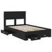 Cadru de pat cu sertar cu headboard cu depozitare Lemn compozit - WALTI WALTI