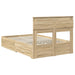 Cadru de pat cu sertar cu headboard cu depozitare Lemn compozit - WALTI WALTI