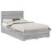 Cadru de pat cu sertar cu headboard cu depozitare Lemn compozit - WALTI WALTI