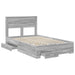 Cadru de pat cu sertar cu headboard cu depozitare Lemn compozit - WALTI WALTI