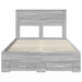 Cadru de pat cu sertar cu headboard cu depozitare Lemn compozit - WALTI WALTI