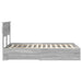Cadru de pat cu sertar cu headboard cu depozitare Lemn compozit - WALTI WALTI