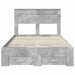 Cadru de pat cu sertar cu headboard cu depozitare Lemn compozit - WALTI WALTI