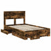 Cadru de pat cu sertar cu headboard cu depozitare Lemn compozit - WALTI WALTI