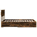 Cadru de pat cu sertar cu headboard cu depozitare Lemn compozit - WALTI WALTI