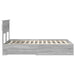 Cadru de pat cu sertar cu headboard cu depozitare Lemn compozit - WALTI WALTI