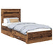 Cadru de pat cu sertar cu headboard cu depozitare Lemn compozit - WALTI WALTI