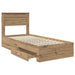 Cadru de pat cu sertar cu headboard cu depozitare Lemn compozit - WALTI WALTI
