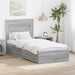 Cadru de pat cu sertar cu headboard cu depozitare Lemn compozit - WALTI WALTI