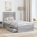 Cadru de pat cu sertar cu headboard cu depozitare Lemn compozit - WALTI WALTI