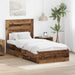 Cadru de pat cu sertar cu headboard cu depozitare Lemn compozit - WALTI WALTI