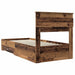 Cadru de pat cu sertar cu headboard cu depozitare Lemn compozit - WALTI WALTI