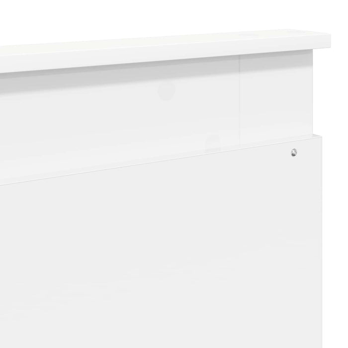 Cadru de pat cu headboard Alb 200 x 200 cm Lemn de pin masiv - WALTI WALTI