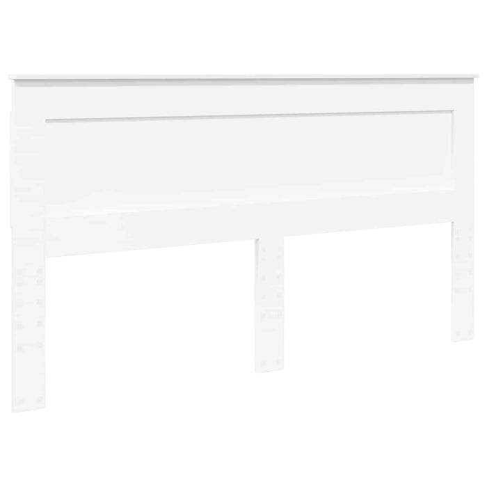 Cadru de pat cu headboard Alb 200 x 200 cm Lemn de pin masiv - WALTI WALTI