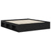 Cadru de pat cu headboard Negru 200 x 200 cm Lemn de pin masiv - WALTI WALTI