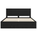 Cadru de pat cu headboard Negru 200 x 200 cm Lemn de pin masiv - WALTI WALTI