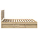 Cadru de pat Stejar Sonoma 200 x 200 cm Lemn prelucrat - WALTI WALTI