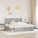 Cadru de pat Gri Sonoma 200 x 200 cm Lemn de pin masiv - WALTI WALTI