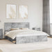 Cadru de pat cu headboard Beton 180 x 200 cm Lemn de pin masiv - WALTI WALTI
