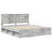 Cadru de pat cu headboard Beton 180 x 200 cm Lemn de pin masiv - WALTI WALTI