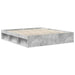 Cadru de pat cu headboard Beton 180 x 200 cm Lemn de pin masiv - WALTI WALTI