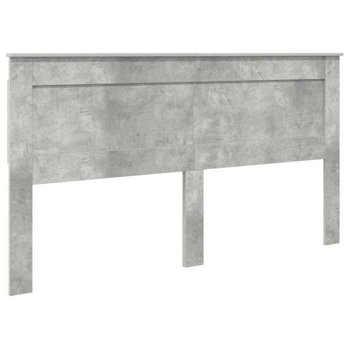 Cadru de pat cu headboard Beton 180 x 200 cm Lemn de pin masiv - WALTI WALTI