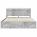 Cadru de pat cu headboard Beton 180 x 200 cm Lemn de pin masiv - WALTI WALTI