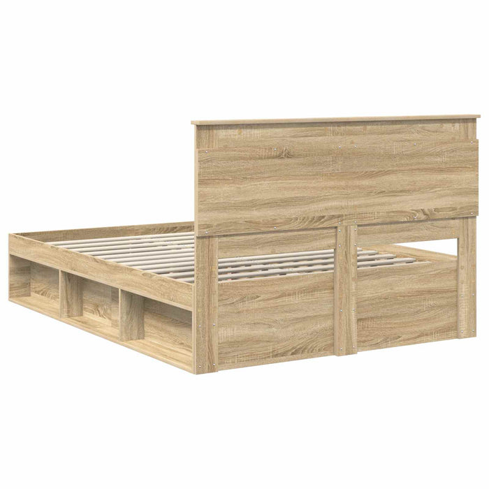 Cadru de pat cu headboard Sonoma 160 x 200 cm Lemn de pin masiv WALTI