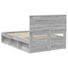 Cadru de pat Gri Sonoma 135 x 190 cm Lemn de pin masiv - WALTI WALTI