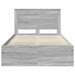 Cadru de pat Gri Sonoma 135 x 190 cm Lemn de pin masiv - WALTI WALTI