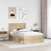 Cadru de pat cu headboard Sonoma 120 x 190 cm Lemn de pin masiv - WALTI WALTI