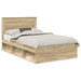 Cadru de pat cu headboard Sonoma 120 x 190 cm Lemn de pin masiv - WALTI WALTI