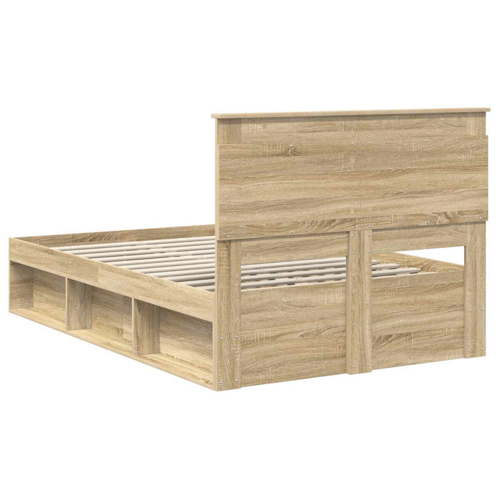 Cadru de pat cu headboard Sonoma 120 x 190 cm Lemn de pin masiv - WALTI WALTI