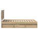 Cadru de pat cu headboard Sonoma 120 x 200 cm Lemn de pin masiv - WALTI WALTI