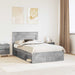 Cadru de pat cu headboard Beton 120 x 200 cm Lemn de pin masiv - WALTI WALTI