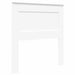 Cadru de pat cu headboard Alb 100 x 200 cm Lemn de pin masiv - WALTI WALTI
