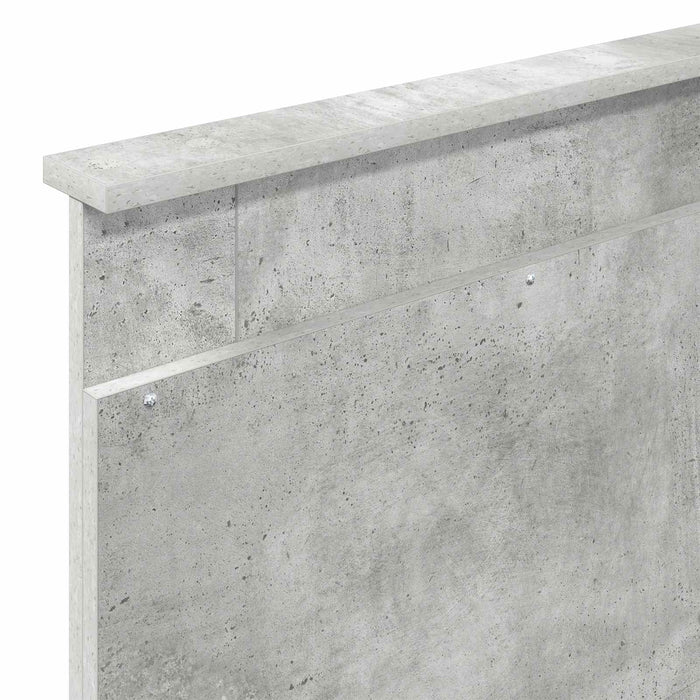 Cadru de pat Gri Concret 100 x 200 cm Lemn de pin masiv - WALTI WALTI