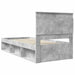 Cadru de pat Gri Concret 100 x 200 cm Lemn de pin masiv - WALTI WALTI