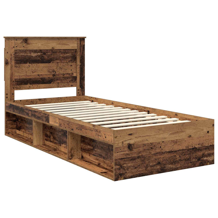 Cadru de pat Lemn vechi 90 x 190 cm Lemn de pin masiv - WALTI WALTI