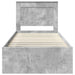 Cadru de pat cu headboard Beton 90 x 200 cm Lemn de pin masiv - WALTI WALTI