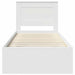 Cadru de pat cu headboard Alb 75 x 190 cm Lemn de pin masiv - WALTI WALTI
