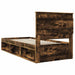 Cadru de pat Stejar fumuriu 75 x 190 cm Lemn de pin masiv - WALTI WALTI