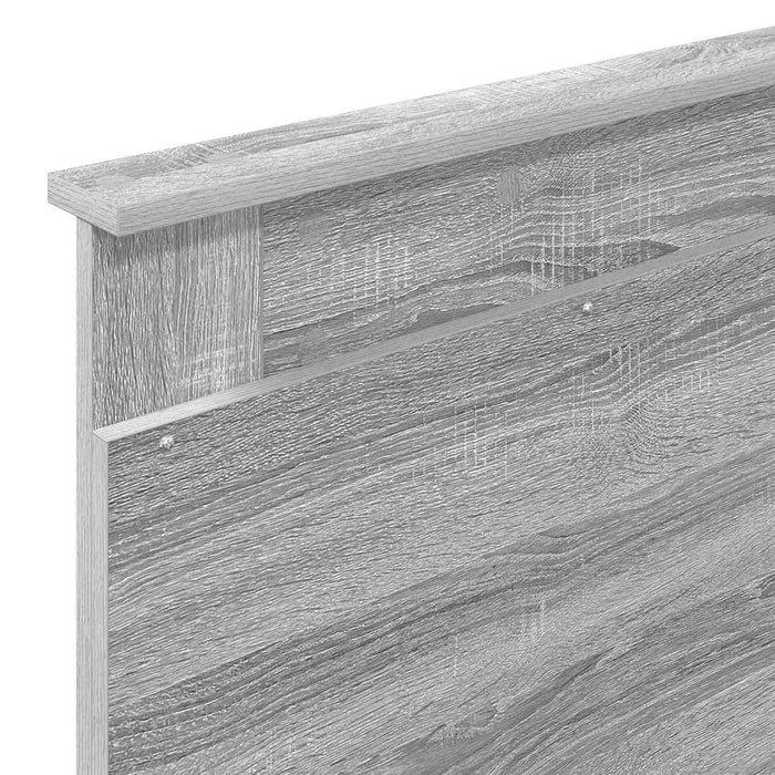 Cadru de pat cu sertar Gri Sonoma 75 x 190 cm Lemn de pin masiv - WALTI WALTI