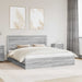 Cadru de pat cu sertar Gri Sonoma 200 x 200 cm Lemn Ingineresc - WALTI WALTI
