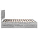 Cadru de pat cu sertar Gri Sonoma 200 x 200 cm Lemn Ingineresc - WALTI WALTI
