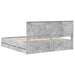 Cadru de pat Gri din beton 180 x 200 cm Lemn Ingineresc - WALTI WALTI